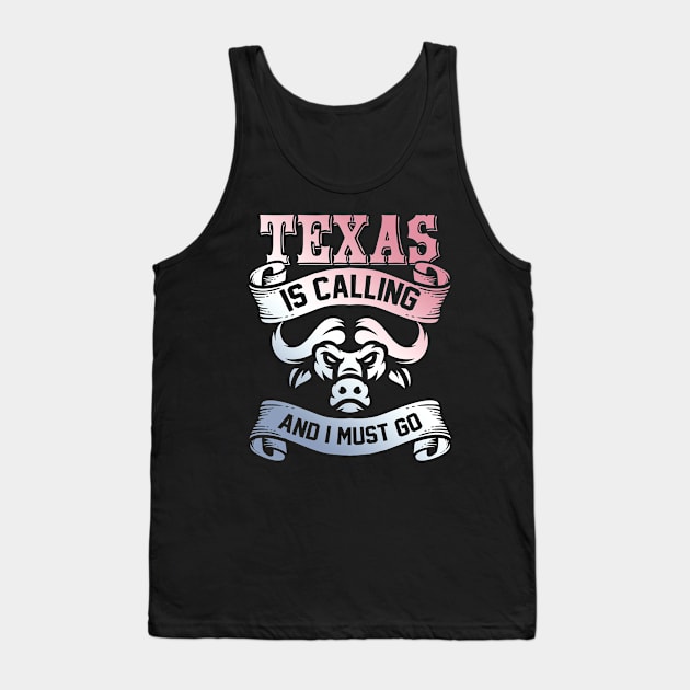 Texas Is Calling American Texan Tank Top by ShirtsShirtsndmoreShirts